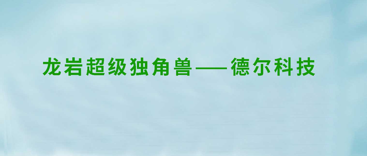 龙岩抢抓新机遇，在新材料领域 培育出一个超级独角兽企业“德尔科技”